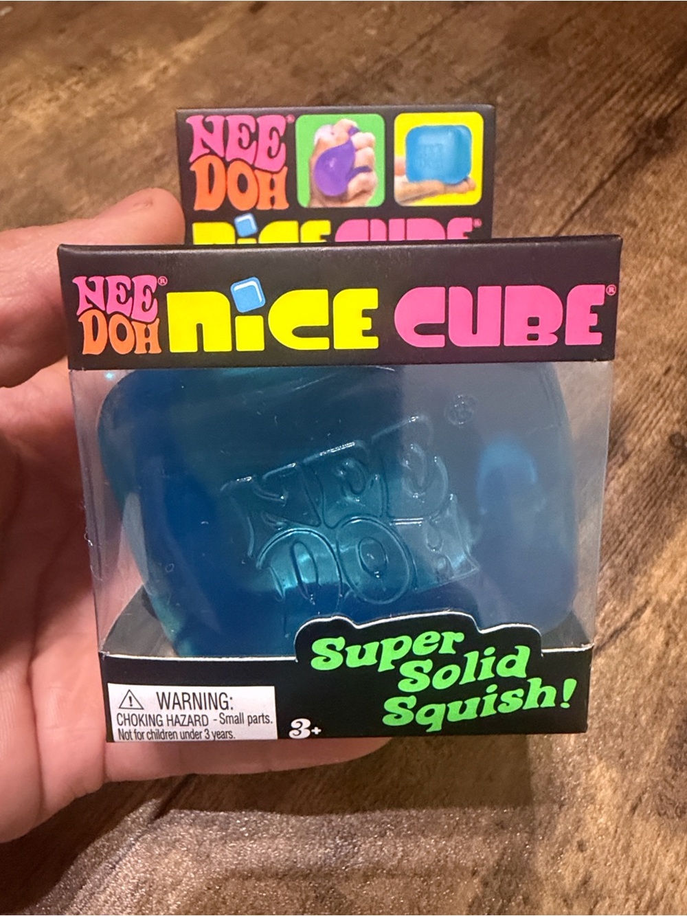 NeeDoh Nice Cube Super Solid Squish - Blue